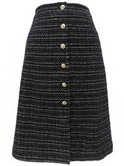 2005 Tweed CC Mark Button Jacket Set-Up #40 Black/Multi-Color
