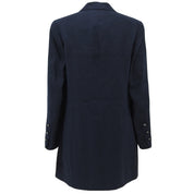 1996 Linen CC Mark Logo Button Jacket #36 Navy