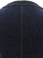 Denim CC Mark Button Vest #36 Indigo