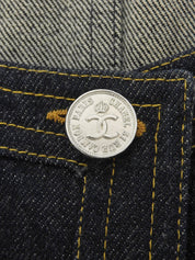 Denim CC Mark Button Vest #36 Indigo