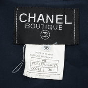 1995 Cropped CC Mark Button Jacket #36 Navy