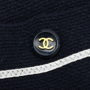 1995 Cropped CC Mark Button Jacket #36 Navy
