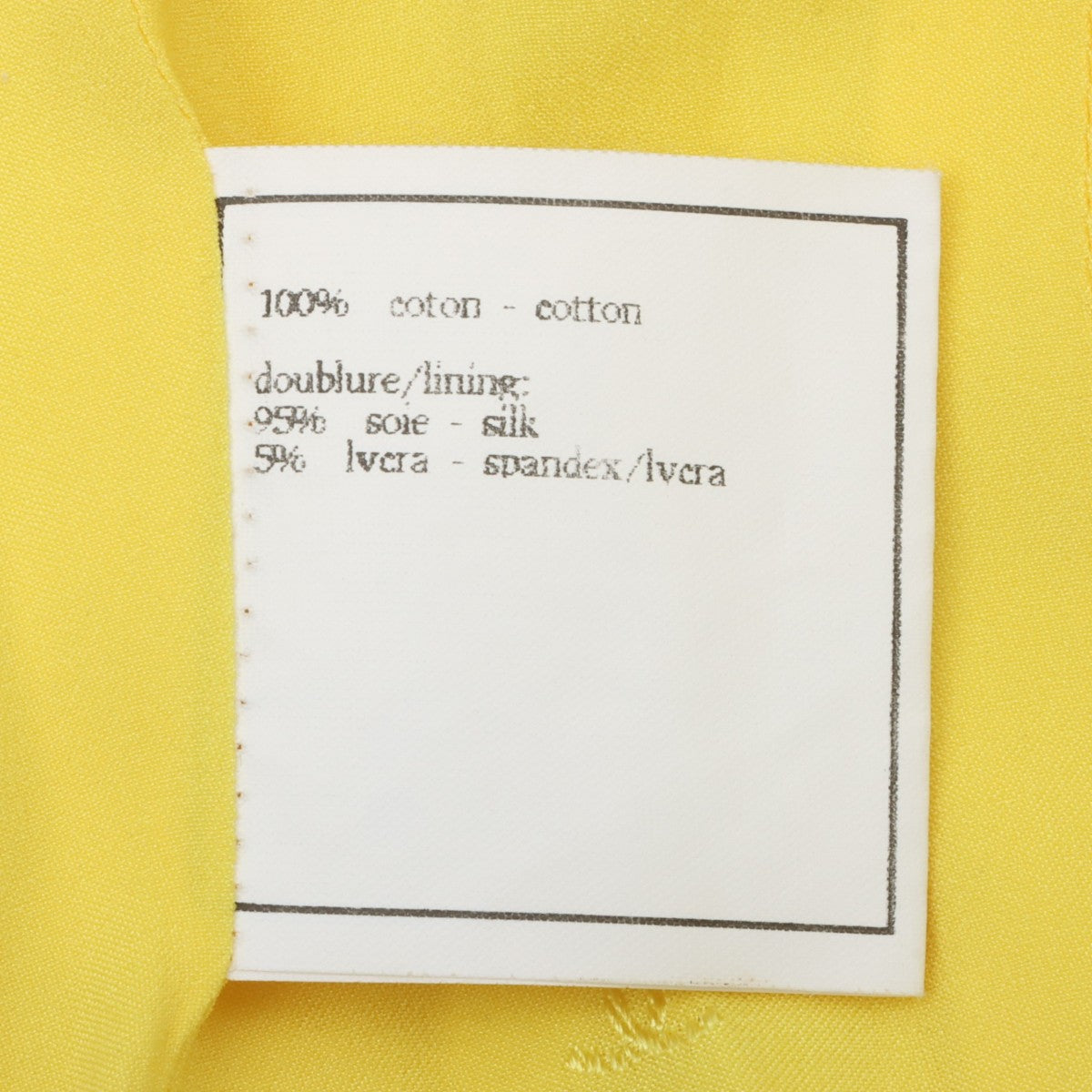 1995 Cropped CC Mark Button Short Sleeve Jacket #34 Yellow