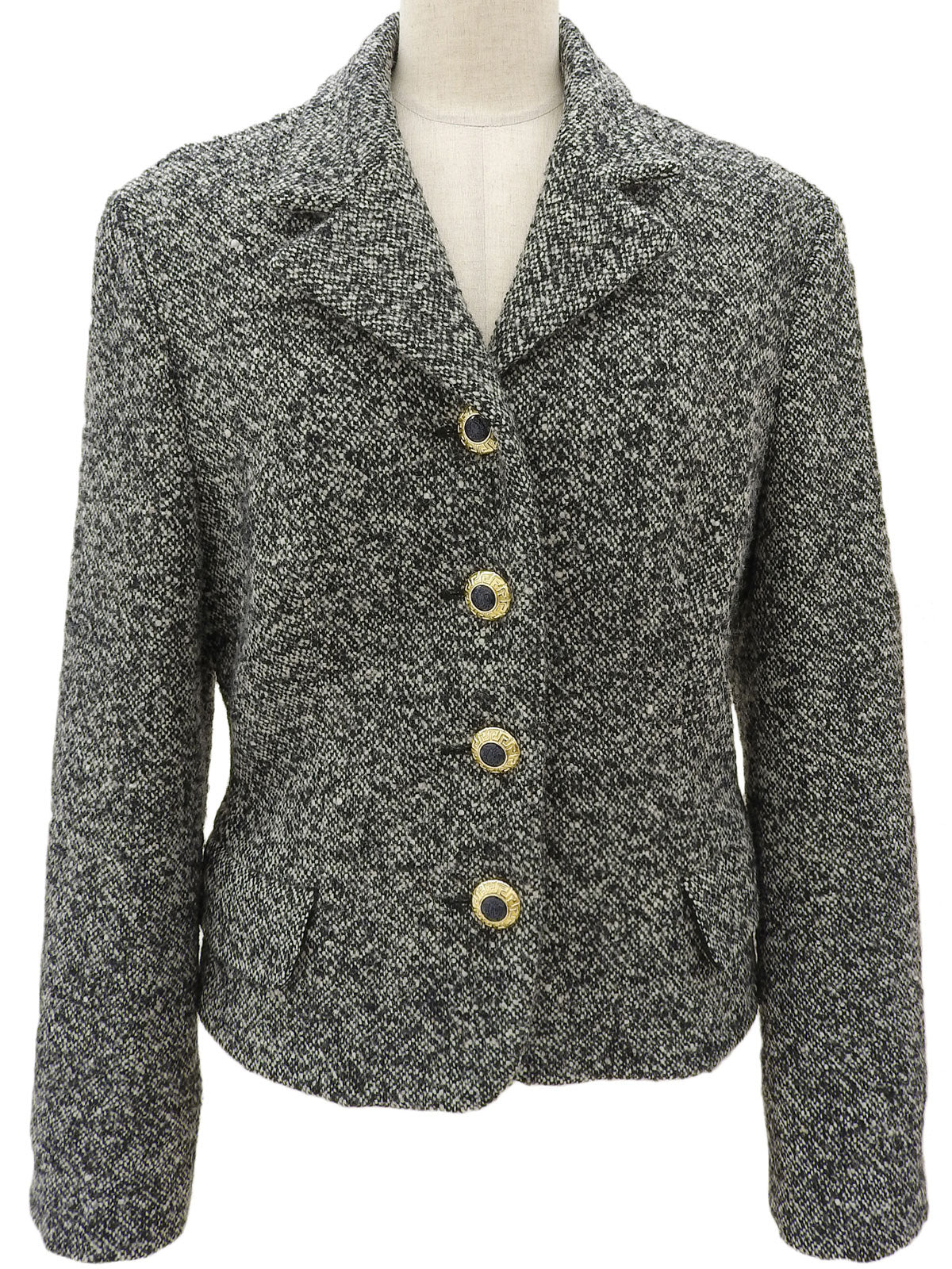 Medusa Button Jacket #48 Gray