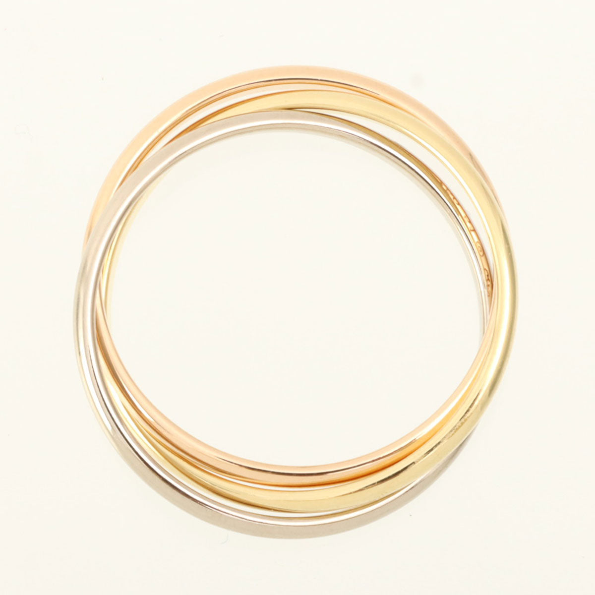 18K Trinity 戒指 #51 黄金/粉金/白金
