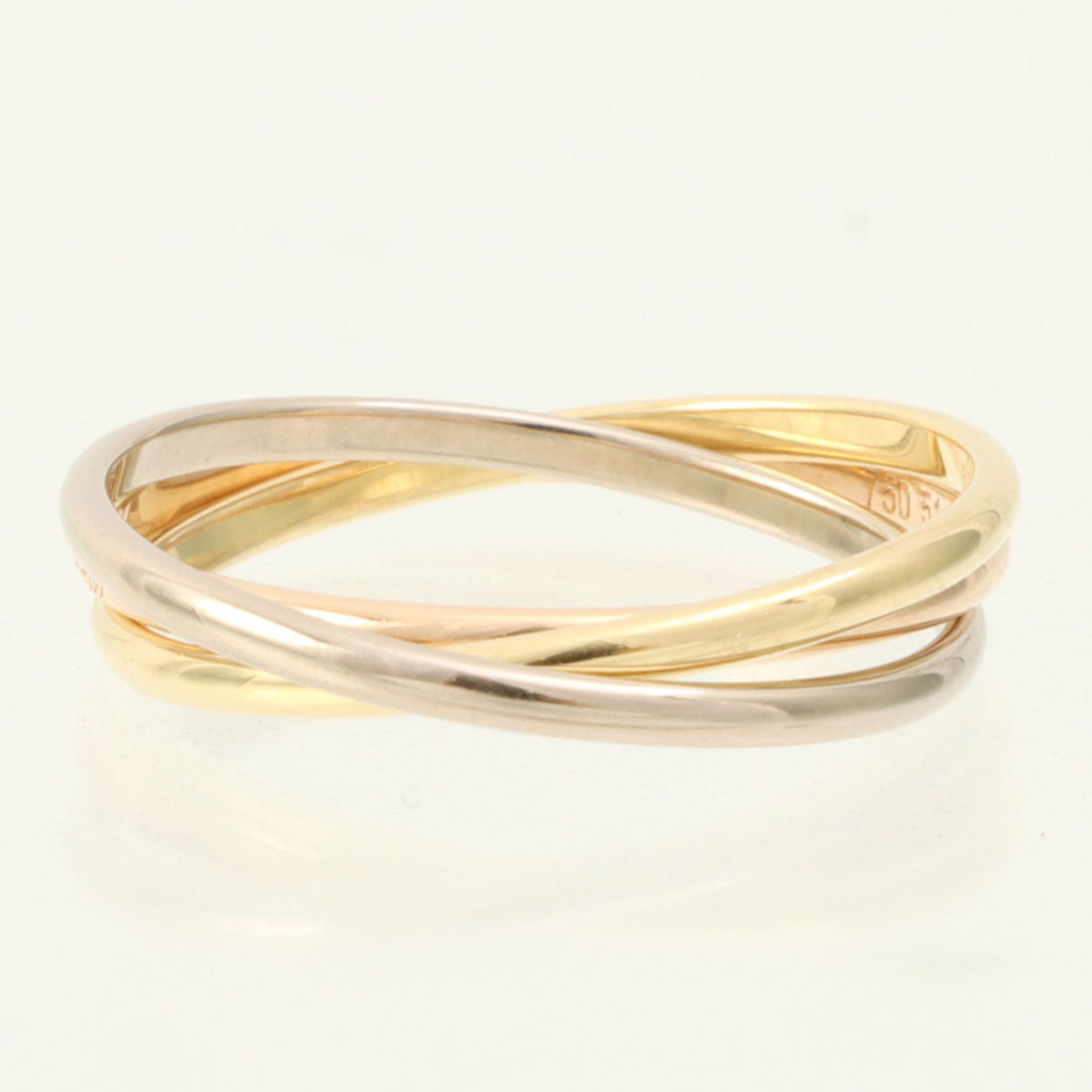 18K Trinity 戒指 #51 黄金/粉金/白金