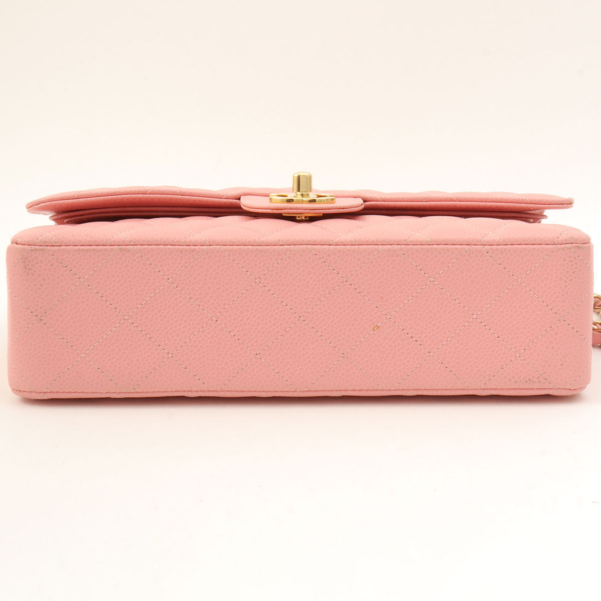 2003 Caviar Skin Classic Flap Chain Bag, 25cm, Pink