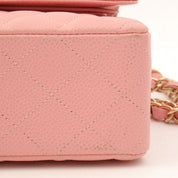 2003 Caviar Skin Classic Flap Chain Bag, 25cm, Pink