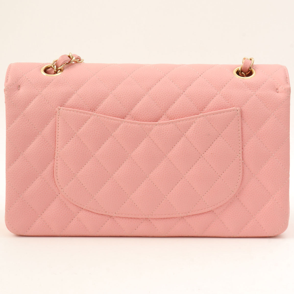 2003 Caviar Skin Classic Flap Chain Bag, 25cm, Pink