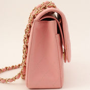2003 Caviar Skin Classic Flap Chain Bag, 25cm, Pink