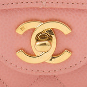 2003 Caviar Skin Classic Flap Chain Bag, 25cm, Pink