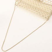 2013-era Pearl CC Turnlock Chain Shoulder Bag White