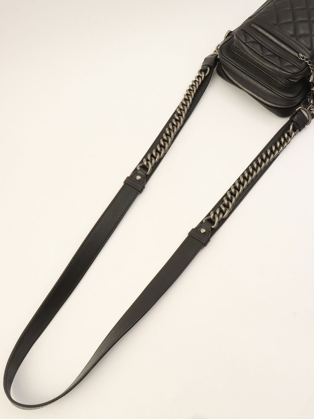 Around 2016 Made CC Mark Charm Shoulder Bag Black