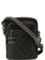Around 2016 Made CC Mark Charm Shoulder Bag Black