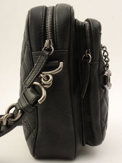 Around 2016 Made CC Mark Charm Shoulder Bag Black