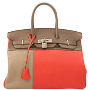 2012年款 Birkin 35 Cossack Etoupe/Argile/Rose Jaipur