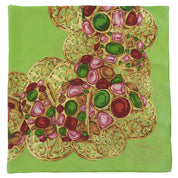 Gripoix Jewelry Pattern Scarf Green/Multi