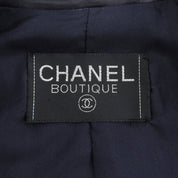 Leather Camellia Button Short Sleeve Set-up in Black