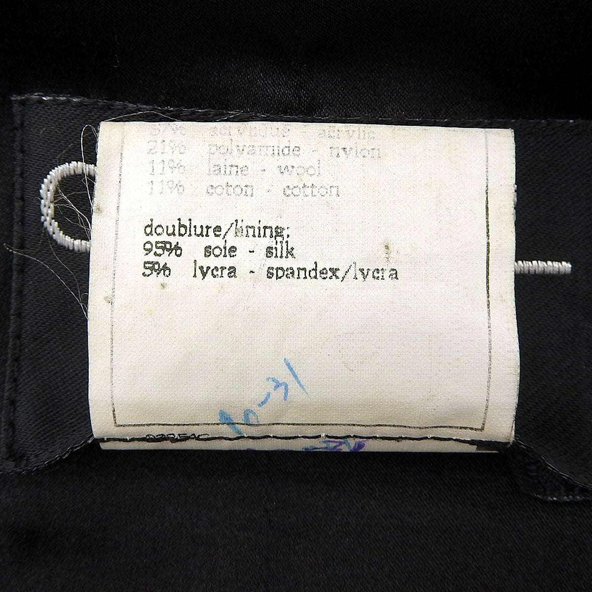 1995 Tweed CC Mark Button Jacket #42 Navy