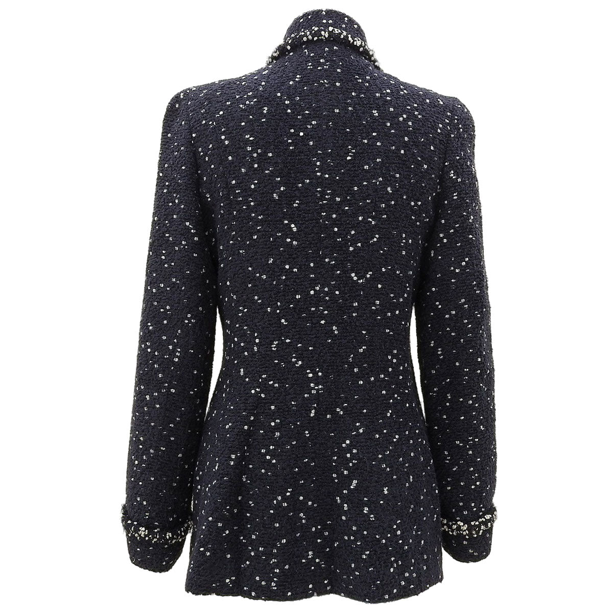 1995 Tweed CC Mark Button Jacket #42 Navy