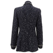1995 Tweed CC Mark Button Jacket #42 Navy