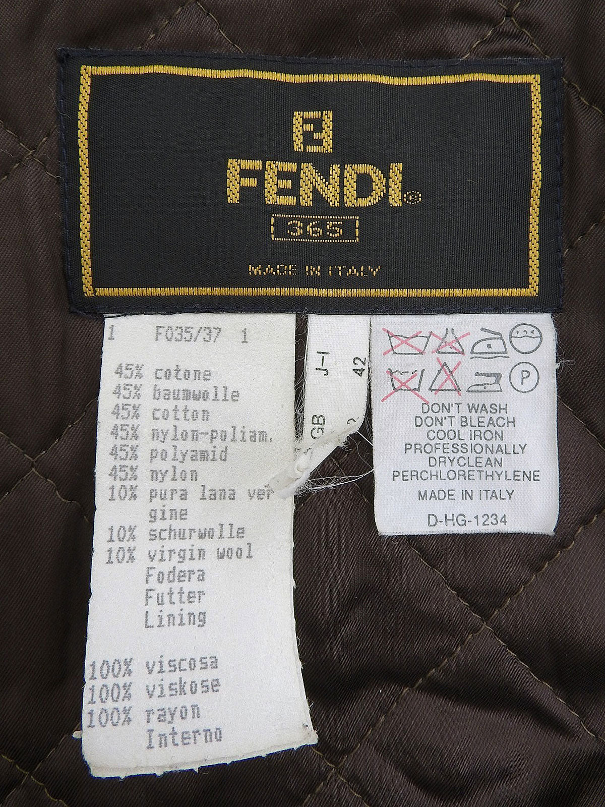 FF Zuca Pattern Boa Blouson #42 Brown