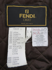 FF Zuca Pattern Boa Blouson #42 Brown