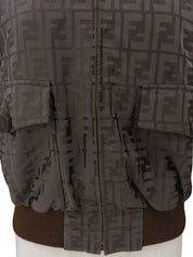 FF Zuca Pattern Boa Blouson #42 Brown