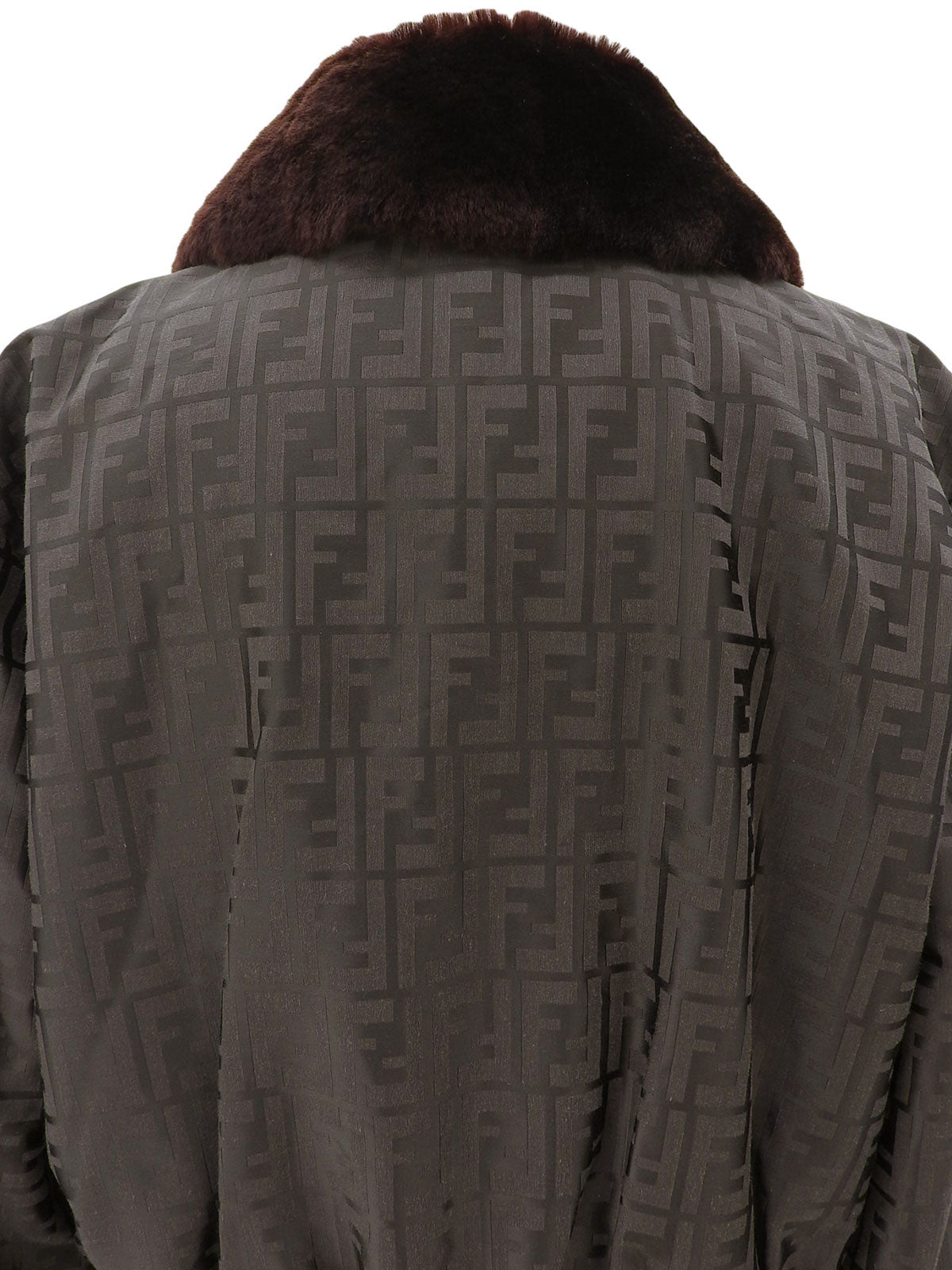 FF Zuca Pattern Boa Blouson #42 Brown