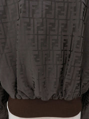 FF Zuca Pattern Boa Blouson #42 Brown