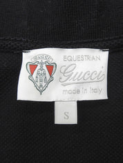 ロゴワッペンシェリーラインポロシャツ ブラック #S