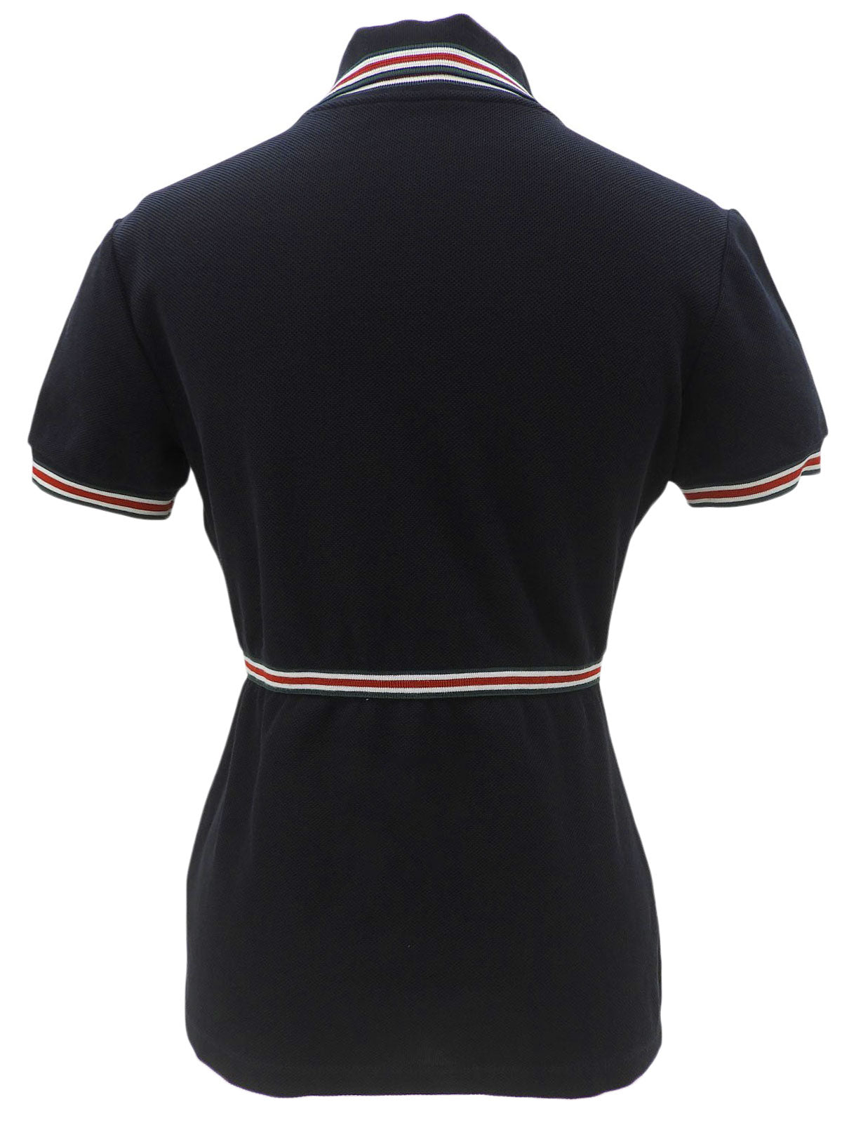 ロゴワッペンシェリーラインポロシャツ ブラック #S