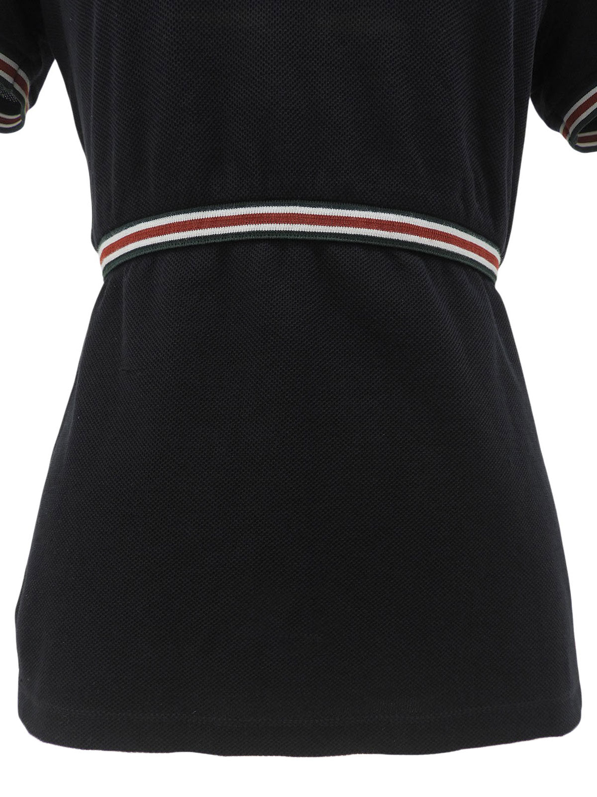 ロゴワッペンシェリーラインポロシャツ ブラック #S