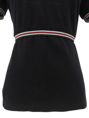 ロゴワッペンシェリーラインポロシャツ ブラック #S