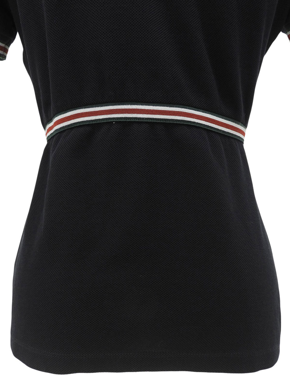 ロゴワッペンシェリーラインポロシャツ ブラック #S