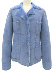 Mouton Logo Button Jacket #42 Light Blue