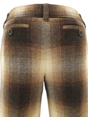 ラメオンブレチェックパターンショートパンツ #38 ブラウン