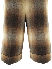 ラメオンブレチェックパターンショートパンツ #38 ブラウン