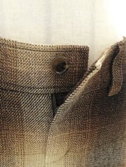 ラメオンブレチェックパターンショートパンツ #38 ブラウン