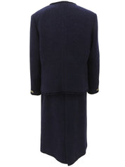 ツイードデザインボタンセットアップ #13 ネイビー