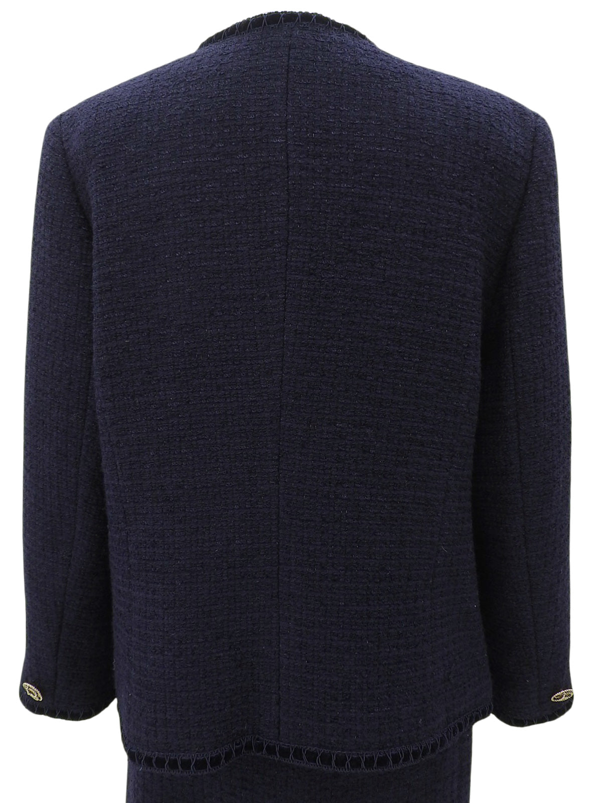 ツイードデザインボタンセットアップ #13 ネイビー