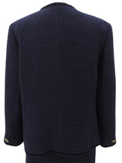 ツイードデザインボタンセットアップ #13 ネイビー