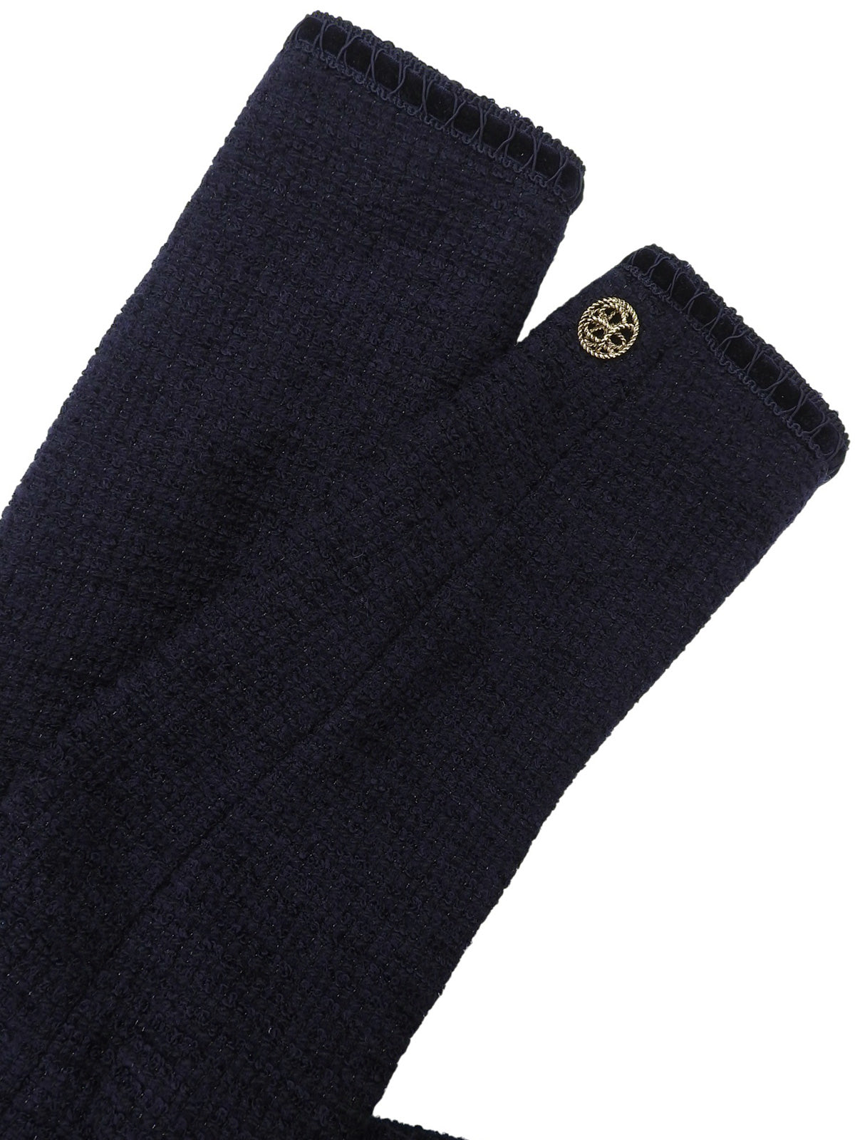 ツイードデザインボタンセットアップ #13 ネイビー