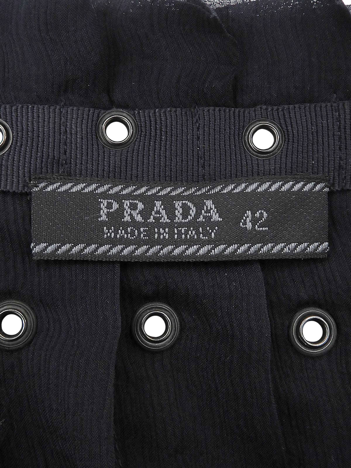 パンチングデザインレーススカート #42 ブラック