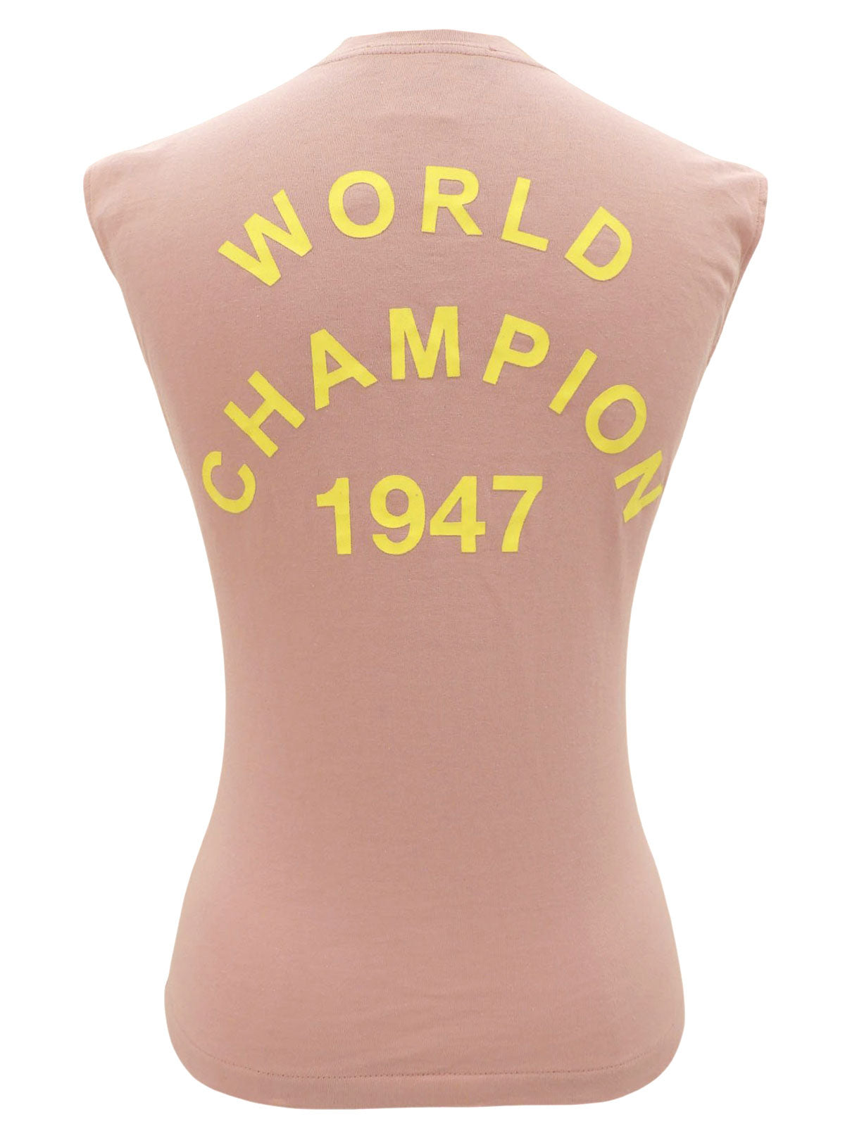 ロゴプリントノースリーブトップス ピンク #4