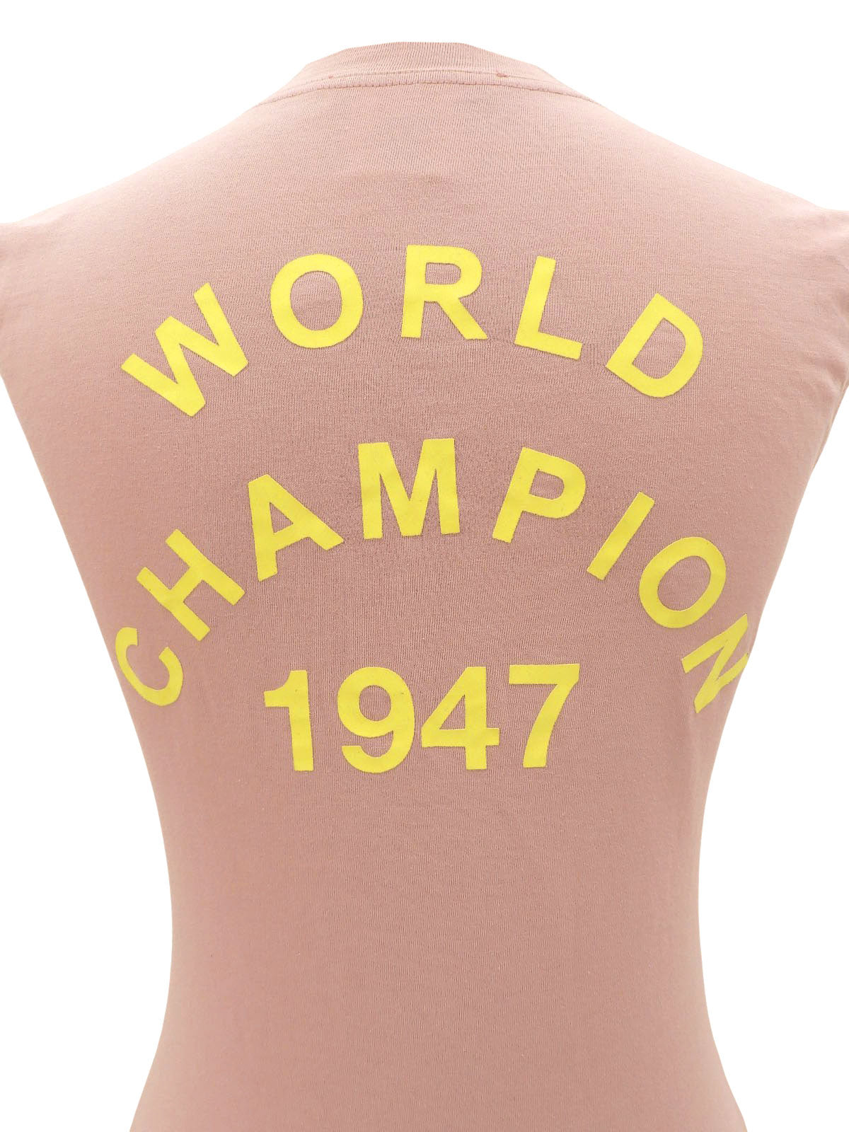 ロゴプリントノースリーブトップス ピンク #4