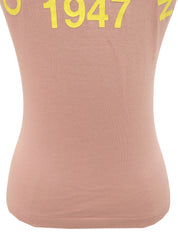 ロゴプリントノースリーブトップス ピンク #4