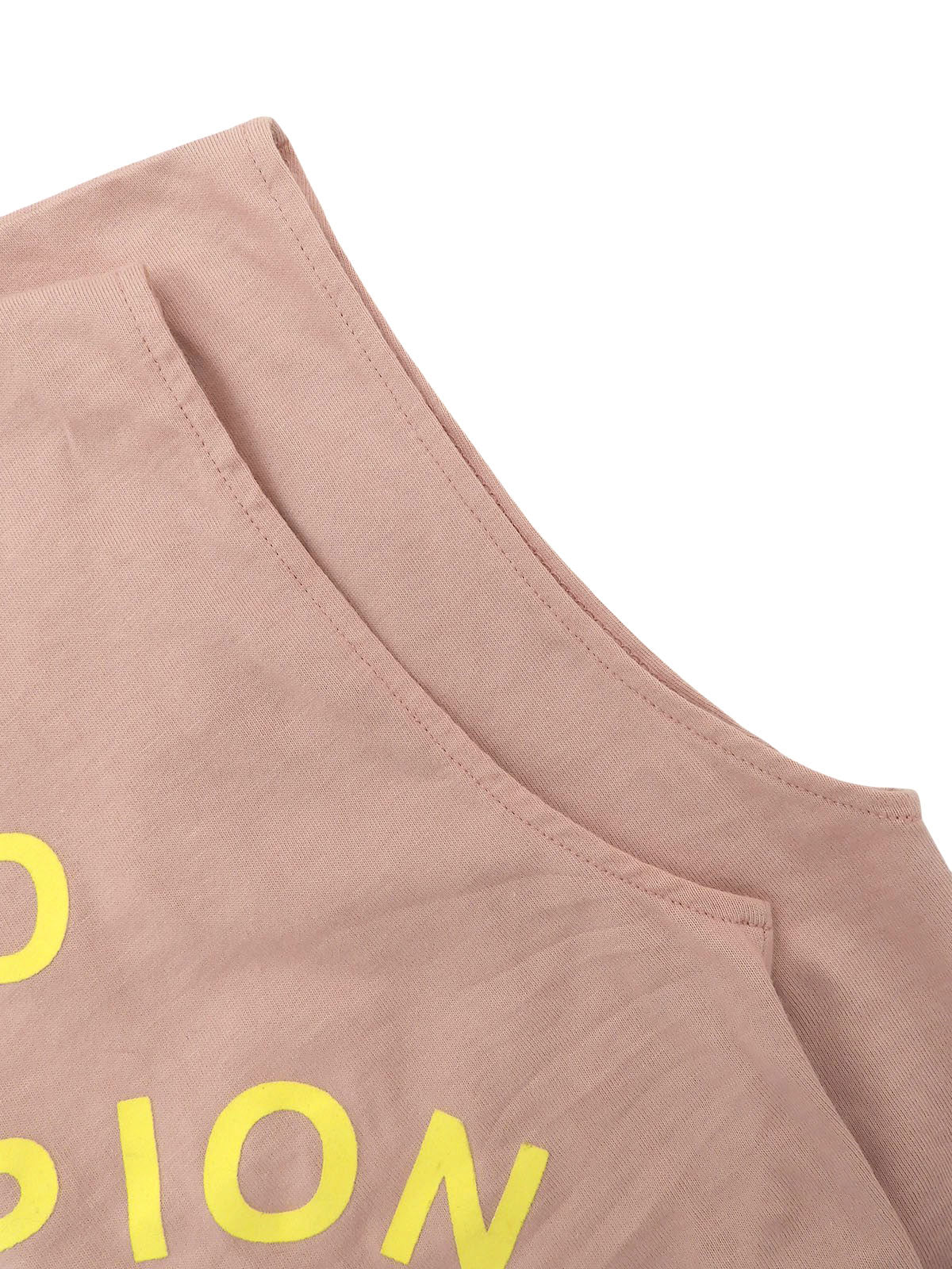 ロゴプリントノースリーブトップス ピンク #4