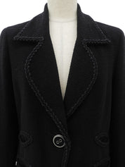 2008 Design Stitch Logo Button Jacket #38 Black