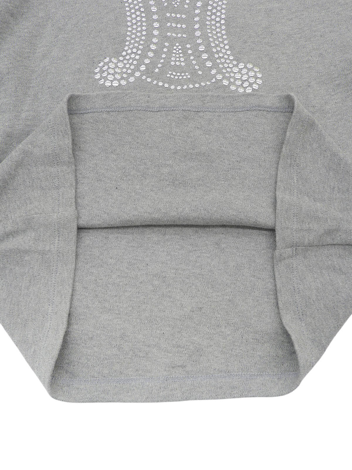 Macadam Studs Long Sleeve Top #XL Gray